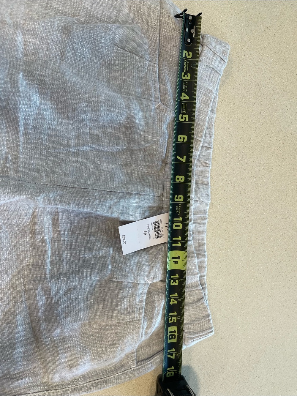 J. Jill Light Gray Linen-Blend Chinos - Picture 4 of 5